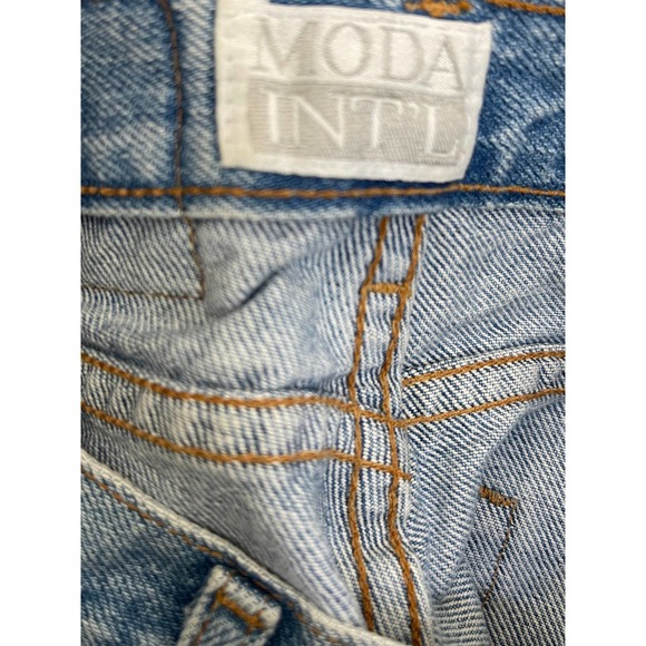 Moda International The London Vtg Jean Denim Shorts Size 4 - Picture 6 of 6